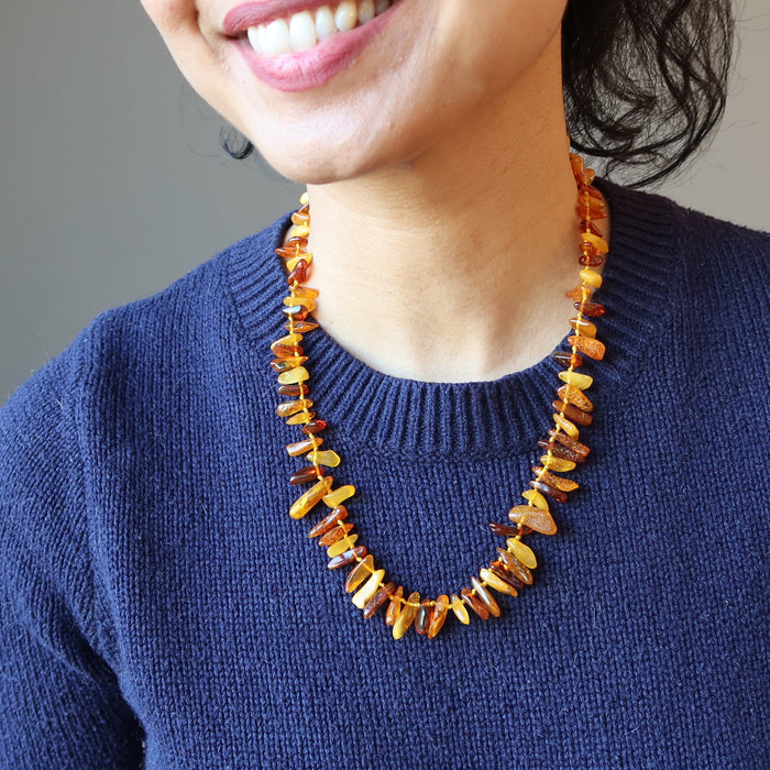 Amber Bead Necklace