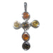 Amber Cross Pendant 