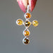 Amber Cross Pendant 