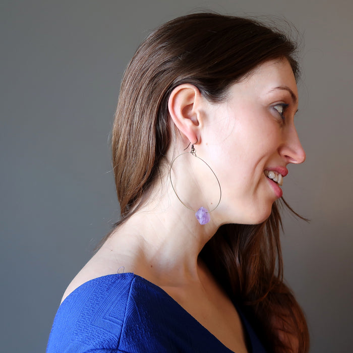 Amethyst Drop Earrings 