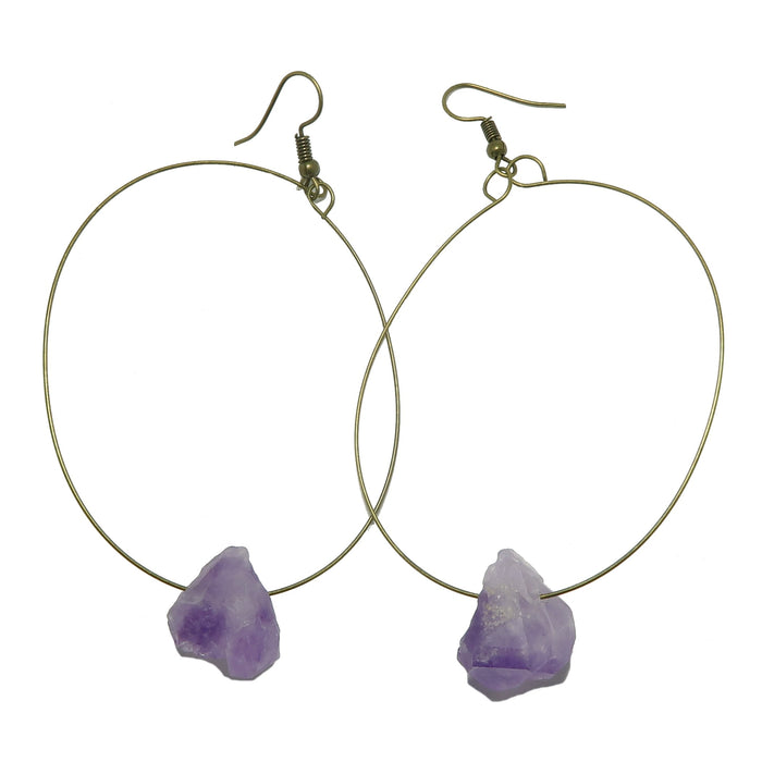 Amethyst Drop Earrings 