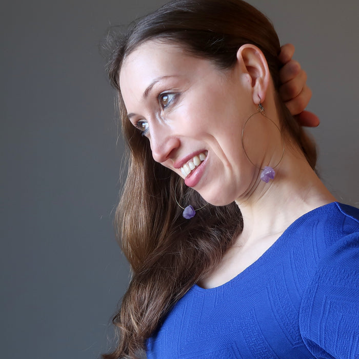 Amethyst Drop Earrings 