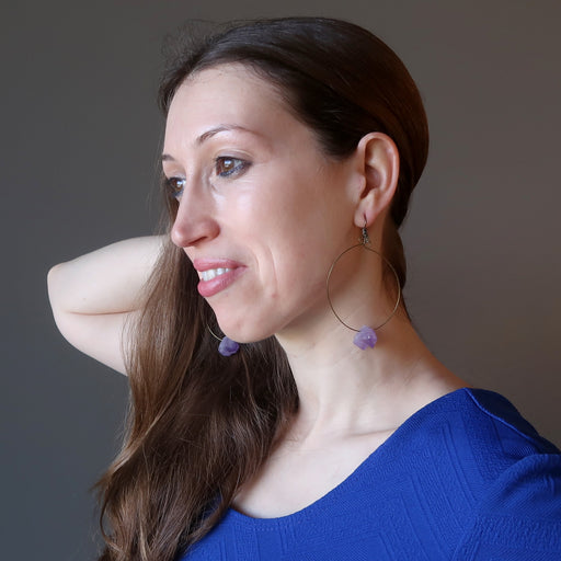 Amethyst Drop Earrings 