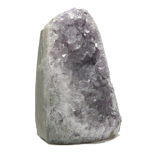 sparkling purple amethyst geode cluster