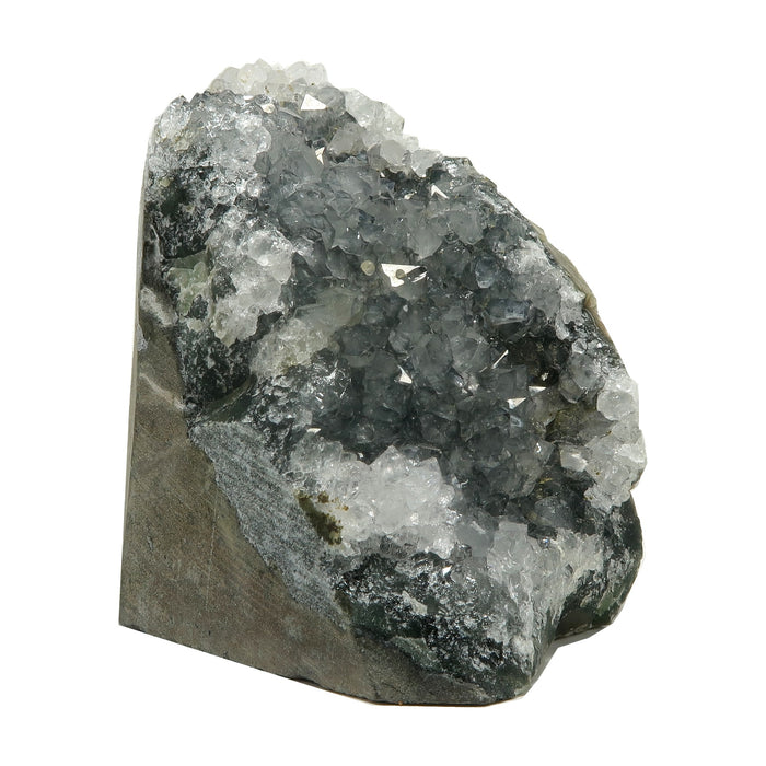 sparkling purple amethyst geode cluster