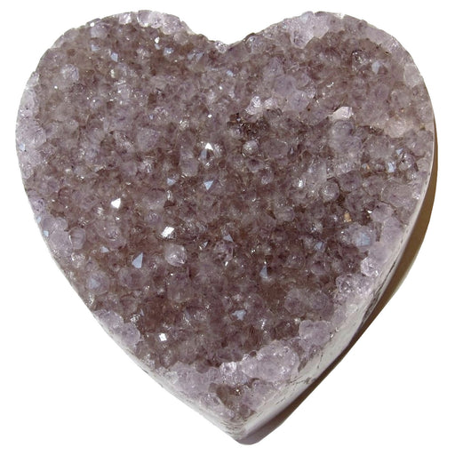 violet amethyst heart crystal cluster