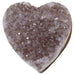 violet amethyst heart crystal cluster