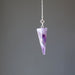 light purple amethyst pendulum on sterling silver chain