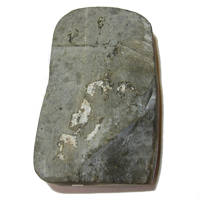 back side of 3.8"X2.5"X2" purple Amethyst with calcite cluster 