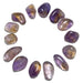a set of 14 amethyst citrine tumbled stones