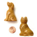 Animal Set 09 Cat Dog Yellow Jasper Stone Carving Pair - I Dig Crystals