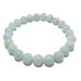 round blue-green aquamarine beaded stretch bracelet in 7-8mm beads