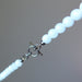 toggle clasp of blue aquamarine necklace