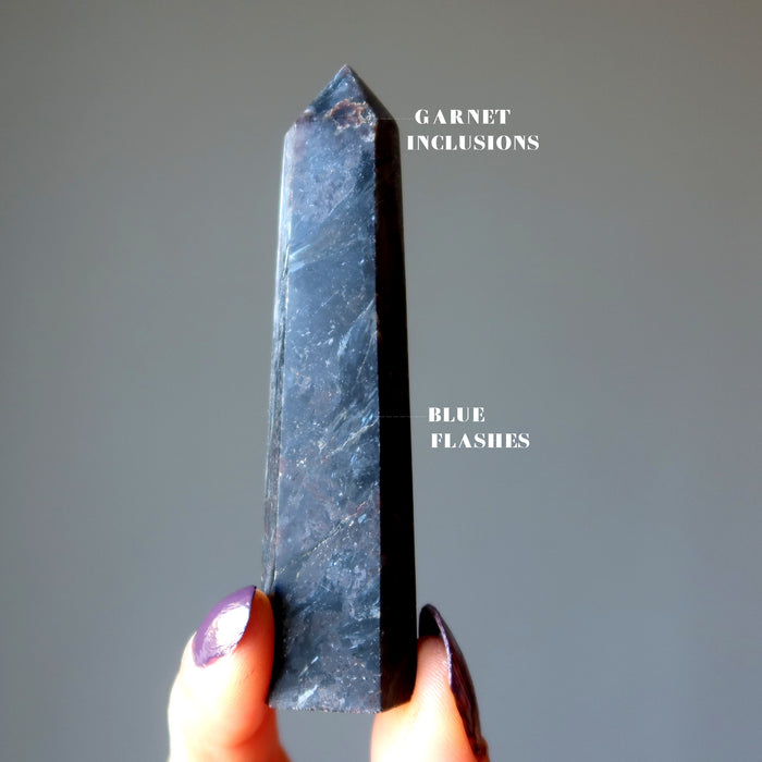 Arfvedsonite Tower Wand Wounded Warrior