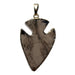 smoky quartz arrowhead pendant