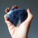 dark blue aventurine heart