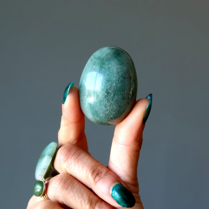 green aventurine egg