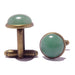 green aventurine antique bronze cufflinks