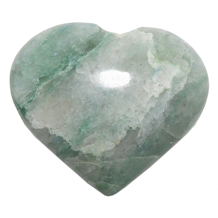 light green aventurine heart