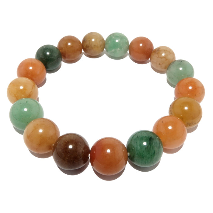 multi colored aventurine stretch bracelet