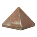 matte pink and white aventurine pyramid
