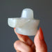 holding Green Aventurine Shivling