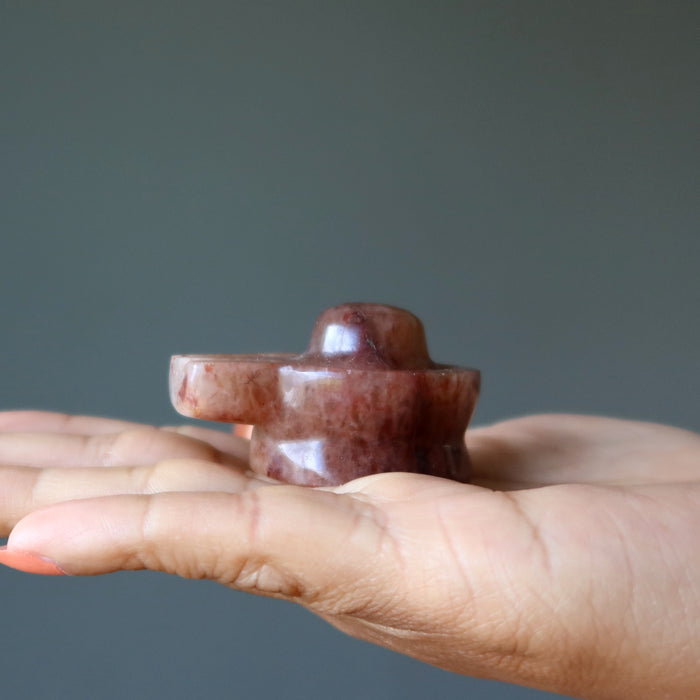 red aventurine shivling crystal