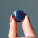 holing one Blue Aventurine Tumbled Stone 