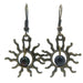 bloodstone sun earrings
