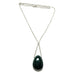 bloodstone sterling silver necklace