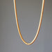 gold plated brass snake chain necklaces 