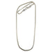 removable end silver plated brass snake chain for pendants