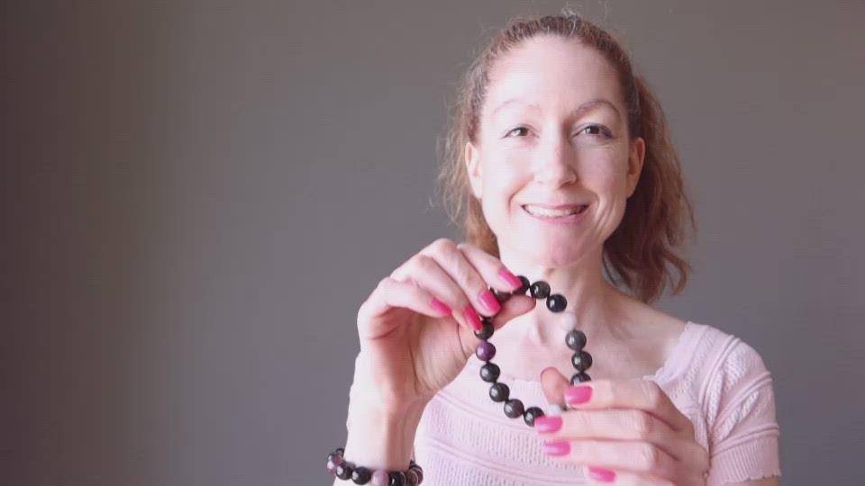 video on rainbow tourmaline bracelets