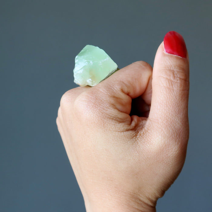 green calcite ring
