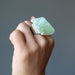 green calcite ring