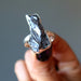 campo del cielo meteorite sterling silver ring