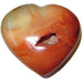 Orange Carnelian Heart with Cave