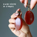 carnelian oval pendants