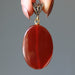 carnelian oval pendant