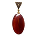 carnelian oval pendant
