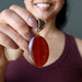 carnelian oval pendant