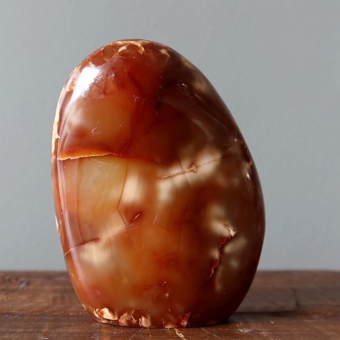 Carnelian Display Stone Bright Shiny Good Energy Crystal