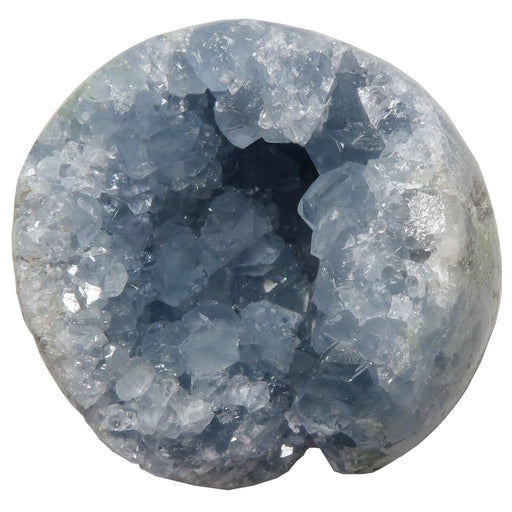 blue celestite geode ball