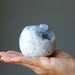 blue celestite geode ball