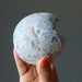 blue celestite geode ball