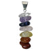 stacked gemstone chakra pendant