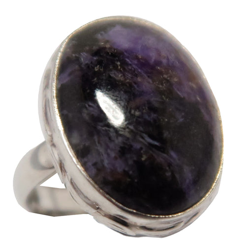 charoite oval ring