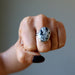 chrysanthemum stone ring