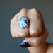 chrysanthemum stone ring