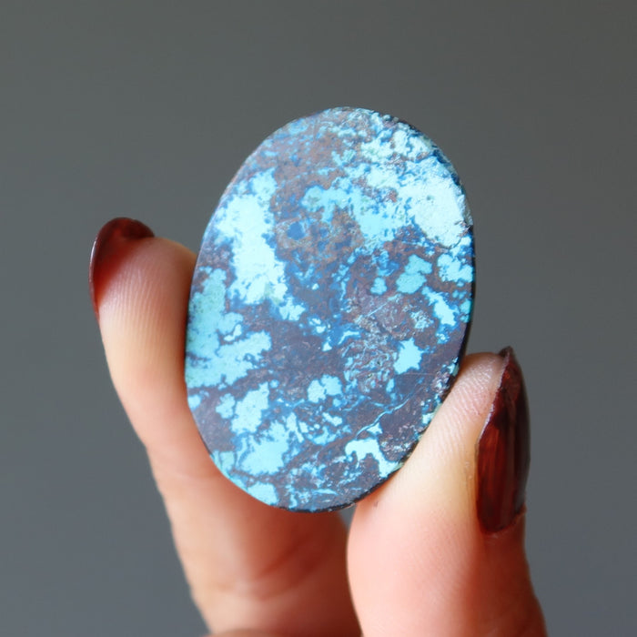 Chrysocolla Grid Crystal Flowers in Water